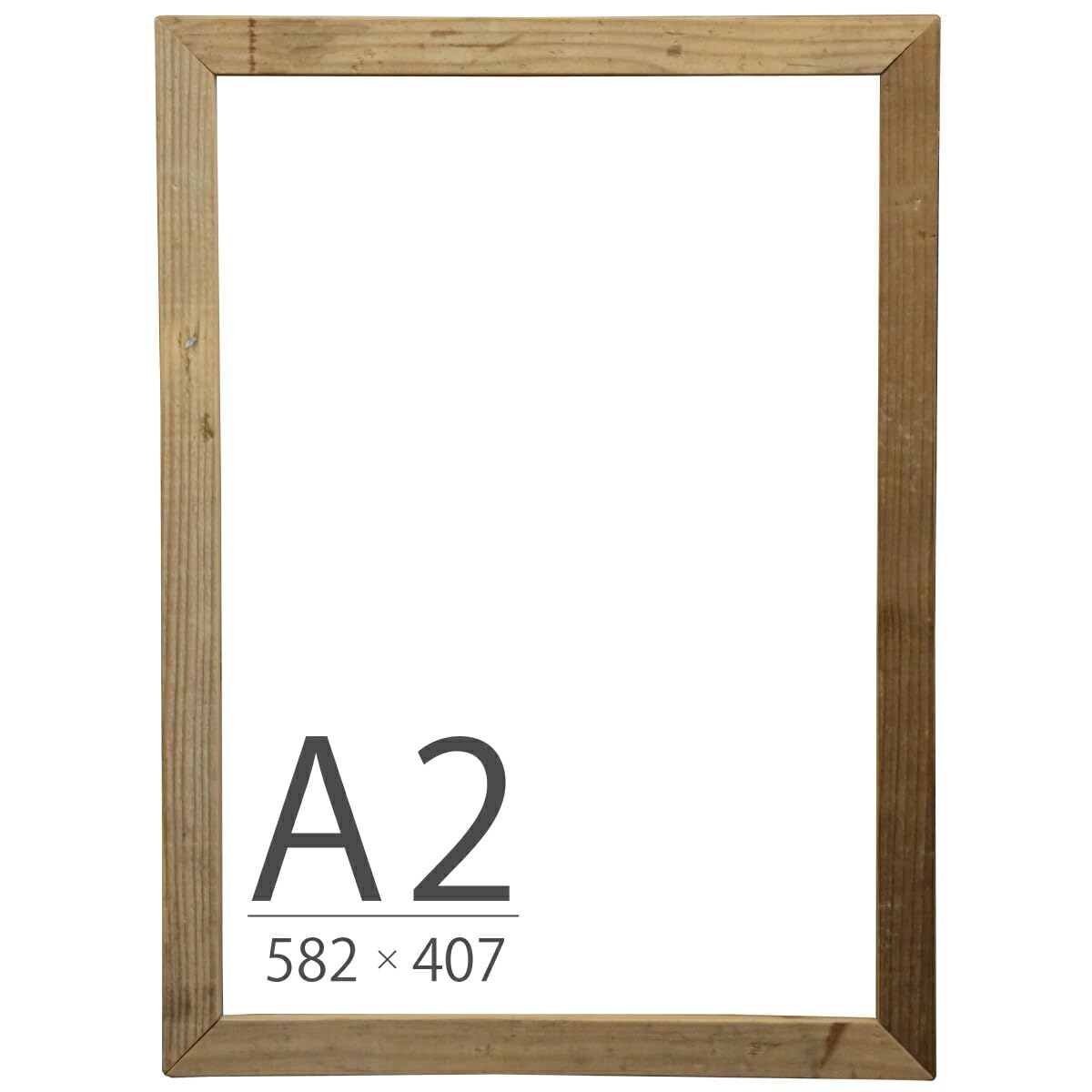 Amazon｜WOODPRO 古材 イージーフレーム （額） A2サイズ 無塗装 足場