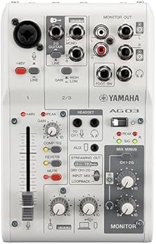 Amazon.co.jp: YAMAHA ミキサー AG03MK2 W(白) + コンデンサーマイク