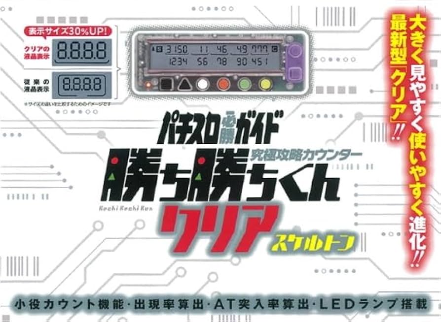 Amazon | 勝ち勝ちくん クリア スケルトン 小役カウンター カチカチ君