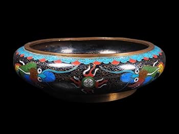 中国古美術 旧蔵 七宝焼き 琺瑯 景泰藍 公鶏一対 純銅 高浮彫鏨刻 細工