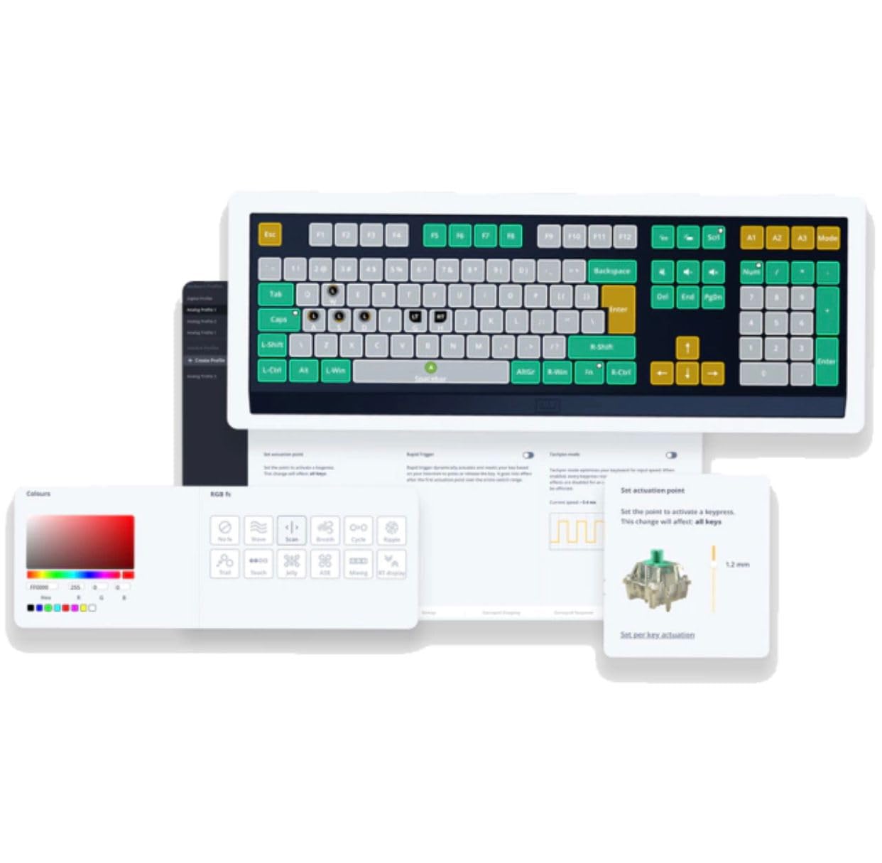 Amazon | Wooting ラピッドトリガー ARM ANSI-US PBT Lekker Linear60