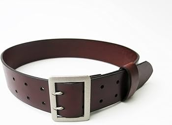 Amazon | WW2 ナチスドイツ軍 後期型 将校用ベルト 茶色 牛革製 精密