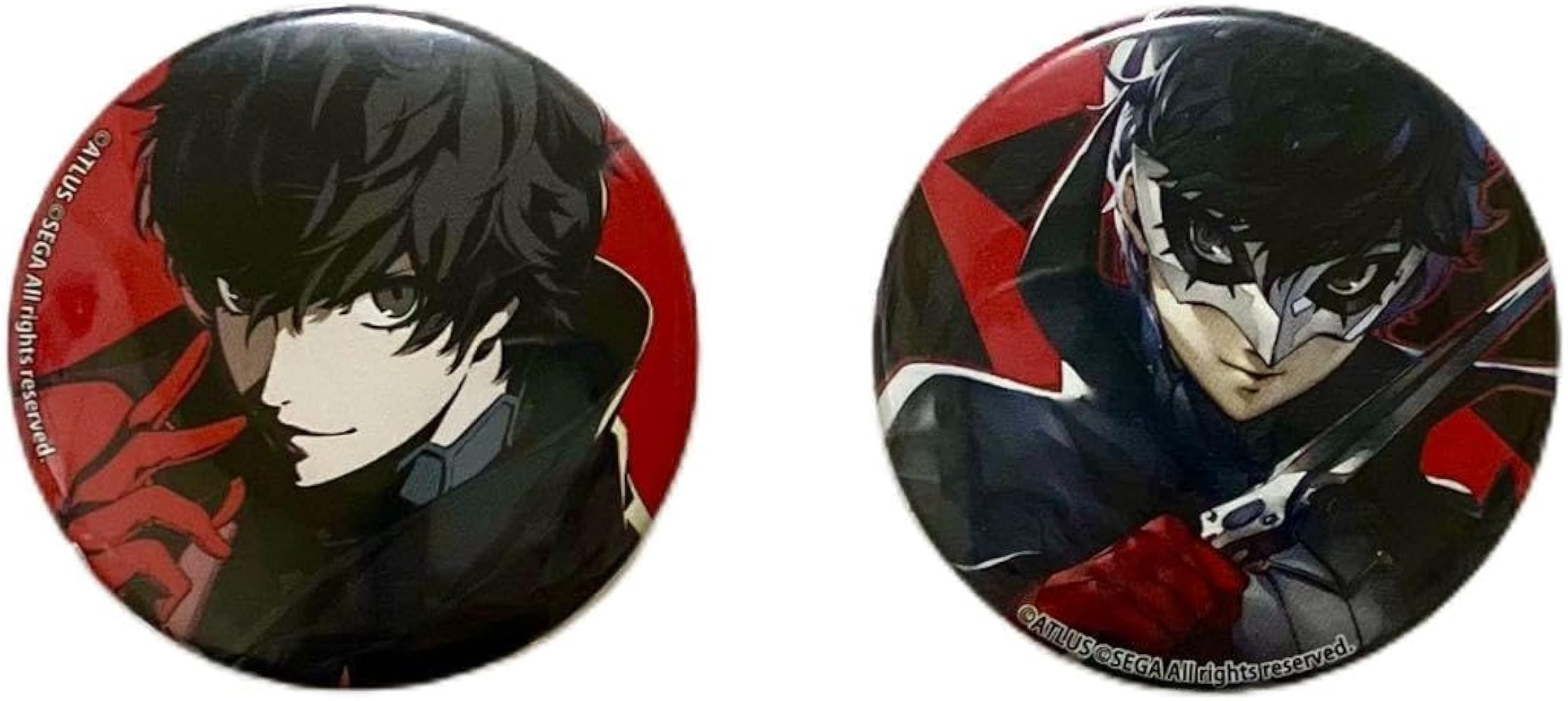 ペルソナ5 ザ・ロイヤル スター缶バッジ ジョーカー 雨宮蓮 主人公 A