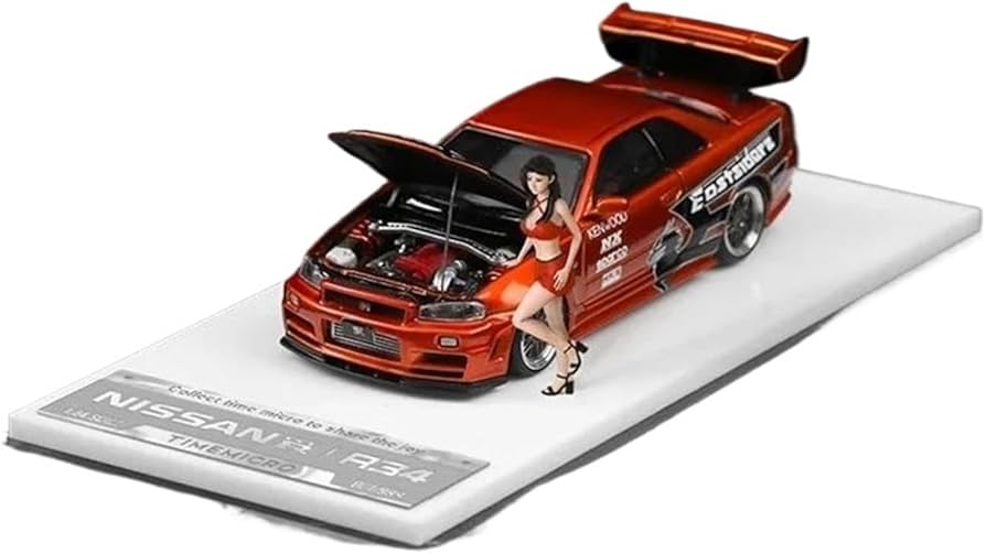 Amazon | ミニカー 1:64 日産 GTR R34 NFS ダイキャストモデルカー家の