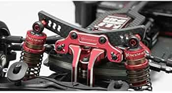 ヨコモ YD-2シリーズ用 アルミ製 フロント/リヤ ショックタワー(レッド