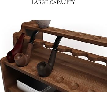 Amazon.co.jp: 木製タバコパイプスタンドラック、喫煙パイプ木製パイプ