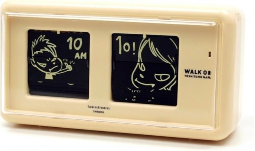 奈良美智 パタパタクロック フリップクロック WALK ON ブルー