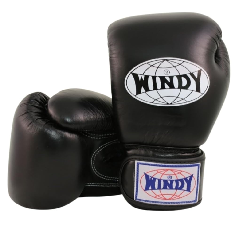 WINDY ボクシンググローブ 14 oz ブラック 黒 レザー Amazon.co.jp