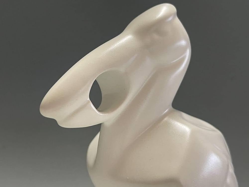 極稀少品 Pelikan 陶器製 ペリカン ペン置き 店舗什器 非売品 ホワイト