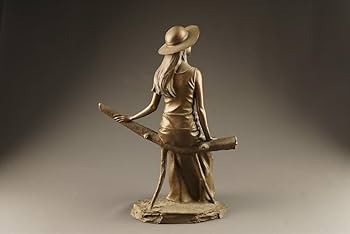 大道寺光弘ブロンズ製女性像 木もれびのなかで約35cm 大道寺光弘