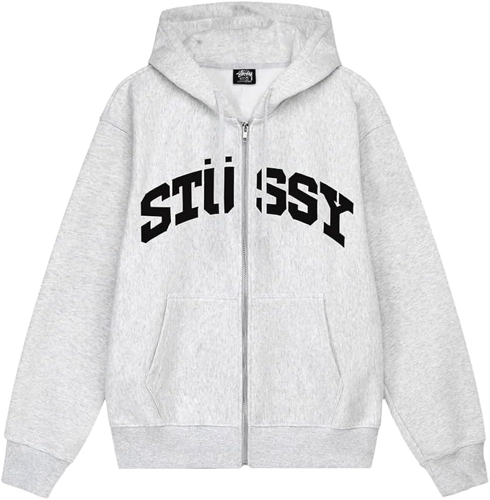 Amazon.co.jp: [ステューシー] ジップアップパーカー BLOCK SPORT ZIP