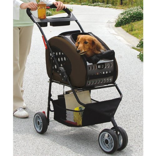 Amazon | アイリスオーヤマ 4WAYペットカート FPC-920 ブラウン