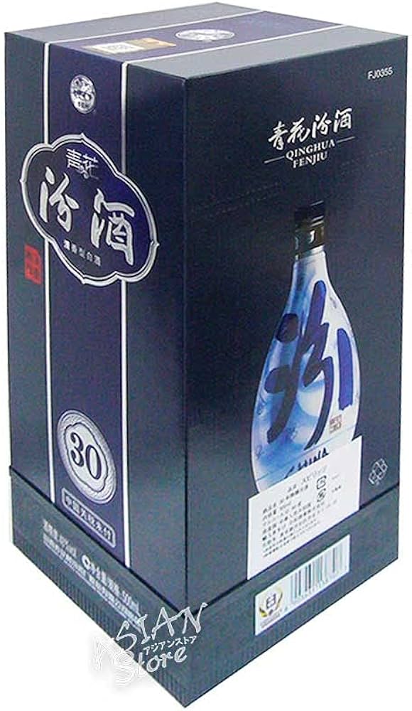 Amazon.co.jp: 中国白酒 杏花村 青花汾酒 30年陳醸（清香型白酒）500ml