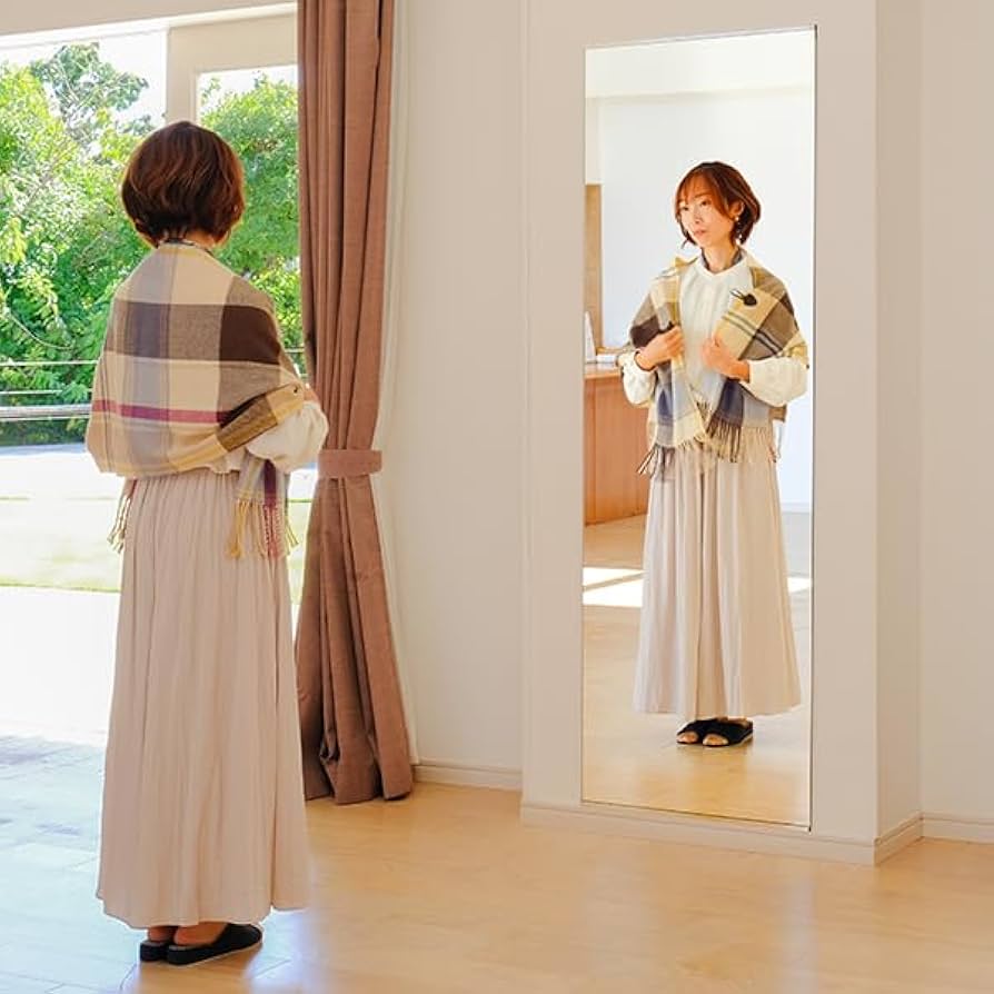 Amazon.co.jp: 鏡 全身 壁掛け DIY セット 60×180cm 姿見鏡 ダンス