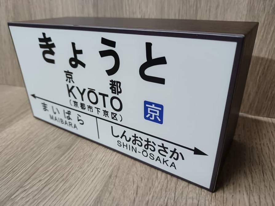 京都駅 駅名板 駅名標 きょうと ホーロー板 きょうと 京都 駅名 駅看板