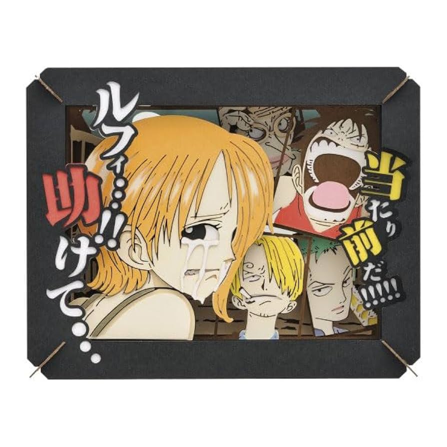 ワンピース 原画 ルフィ エース フレーム付き ワンピース 原画 ルフィ