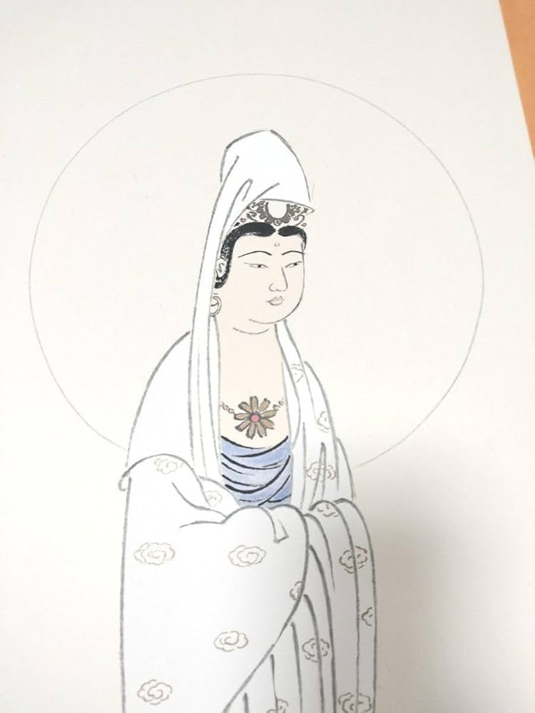 岡田茂吉 観音図 複製品 岡田茂吉 日之出観音図 世界救世教の教祖