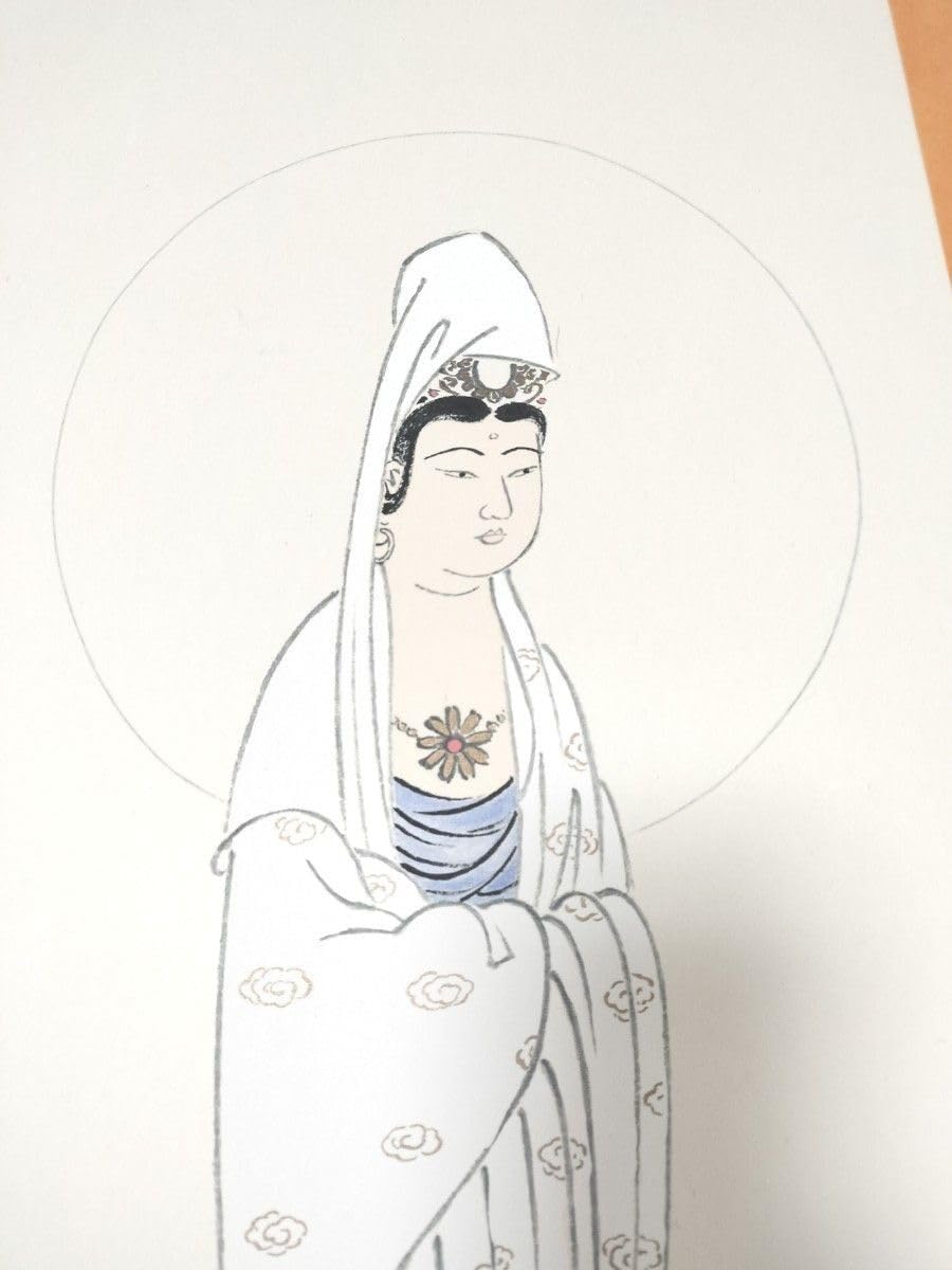 希少】世界救世教 岡田茂吉 明主様 お写真 五秘仏観音 額付き