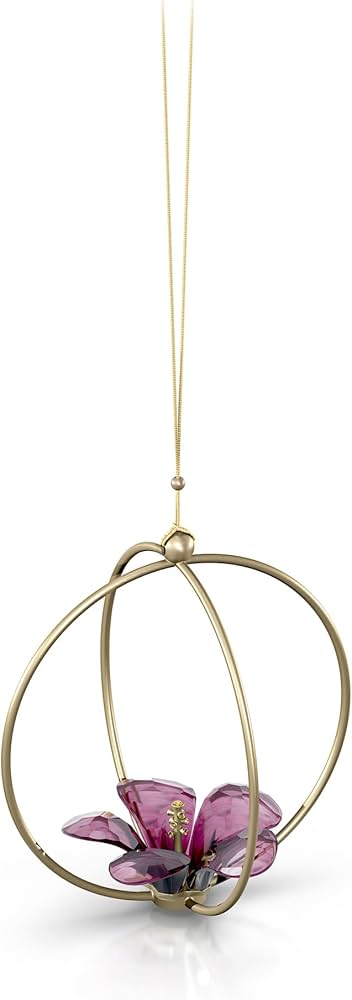 Amazon.com: Swarovski Hibiscus Ball Ornament, Purple Crystal with