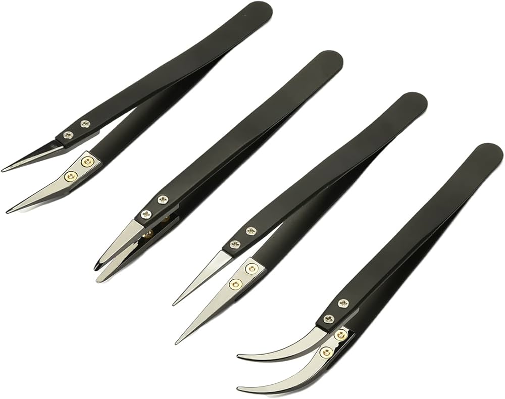 Amazon | Utoolmart 精密ピンセットセラミック エナメル セラミック