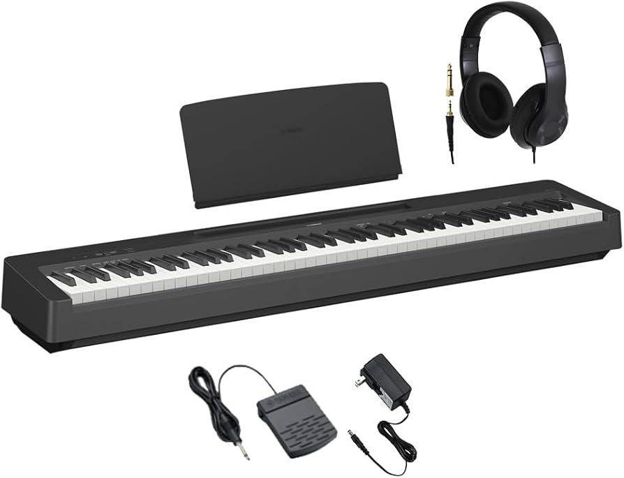 Amazon | YAMAHA P-145B ブラック 電子ピアノ 88鍵盤 ヘッドホンセット