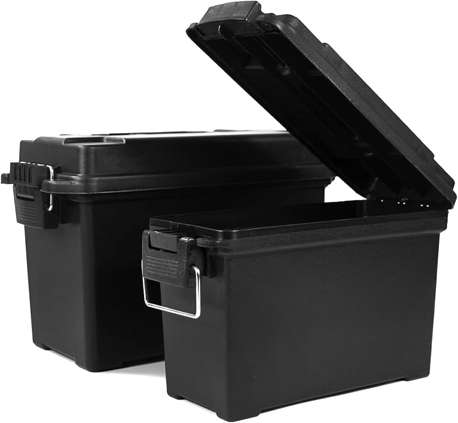 Amazon.co.jp: アモカン 弾薬箱 弾薬ケース 2個セット アンモボックス