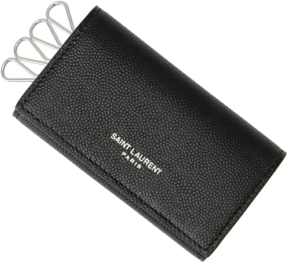 SAINT LAURENT 本物 キーケース ブラック YVES SAINT LAURENT YSL サン