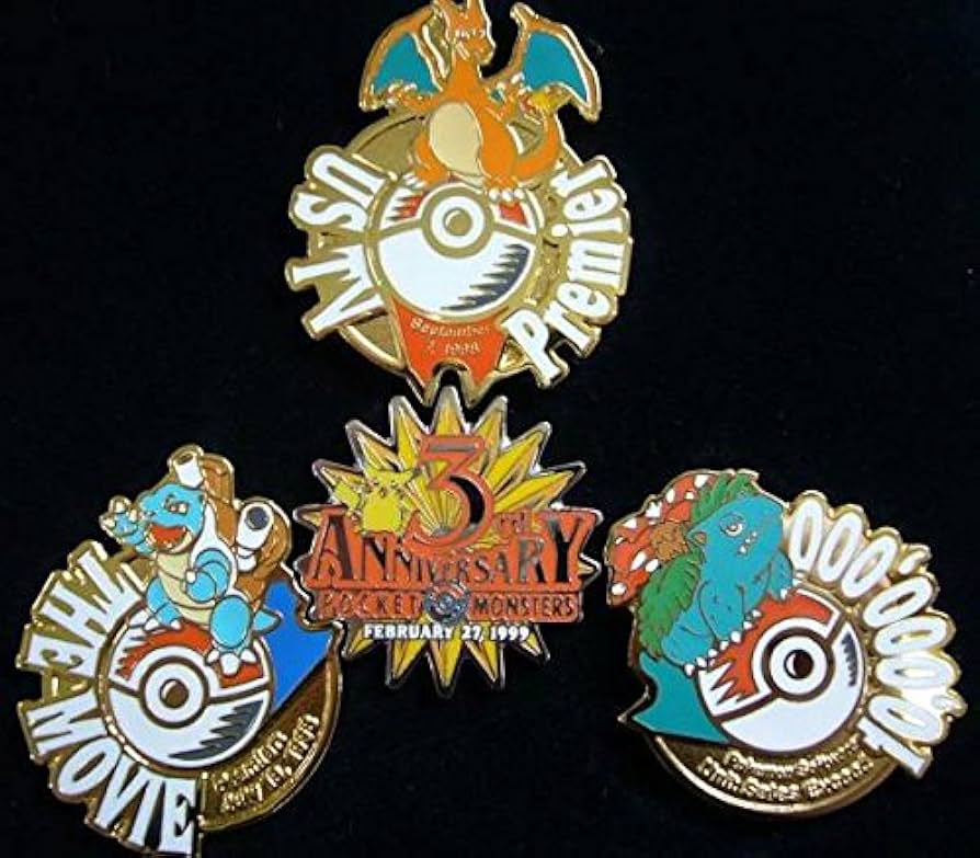 ポケモンセンター ピンバッジ 3周年記念 ポケモン ピンバッジ シリアル