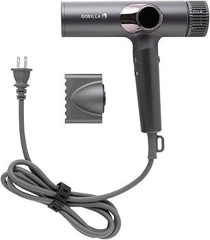 Amazon | ゴリラのひとふき ドライヤー 大風量 速乾 軽量 時短 グレー