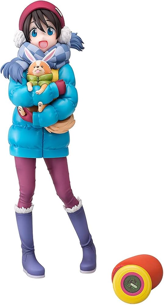 Amazon | ゆるキャン△ 斉藤恵那&ちくわ 1/7スケール プラスチック製