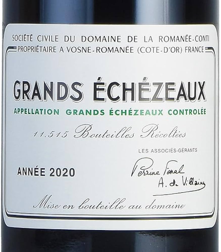 Amazon.co.jp: ロマネコンティ グラン エシェゾー 2020 ドメーヌ ド ラ