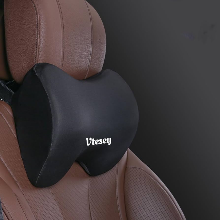 Amazon.co.jp: Vtesey 車 ヘッドレスト ネックパッド 低反発 ネック