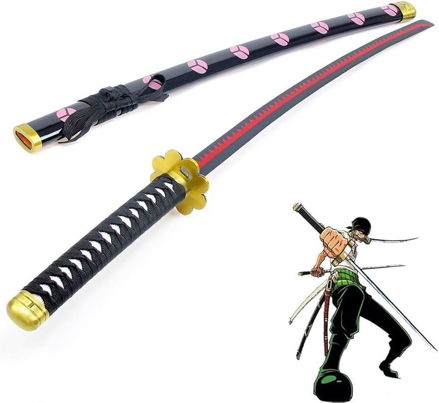 ワンピース ゾロ 黒刀 4本セット 和道一文字 秋水 三代鬼徹 閻魔