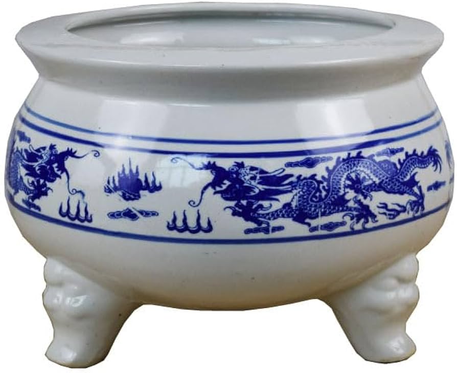 中国三彩花文沖耳爐三足香炉時代箱VR7159-綺麗、ハンドバッグ