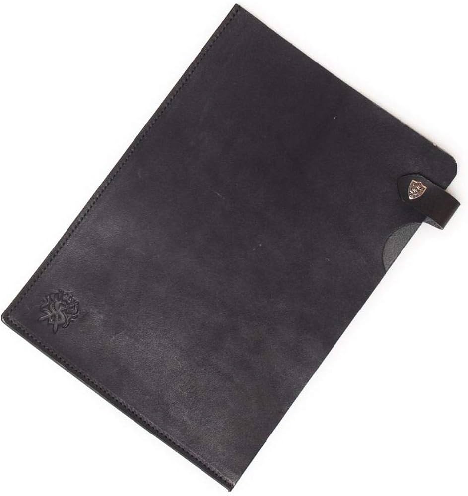 Amazon | A5 レザーファイル カウレザー ブラック（牛革