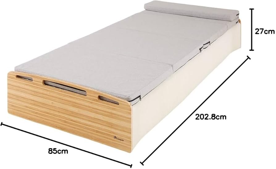 Amazon｜リコメン堂 ベッド 折りたたみ ペーパーベッド セミシングル