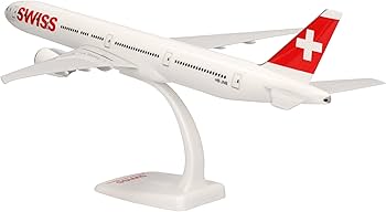 Amazon.com: Herpa Snap-fit Airplane Model Boeing 777-300ER Swiss