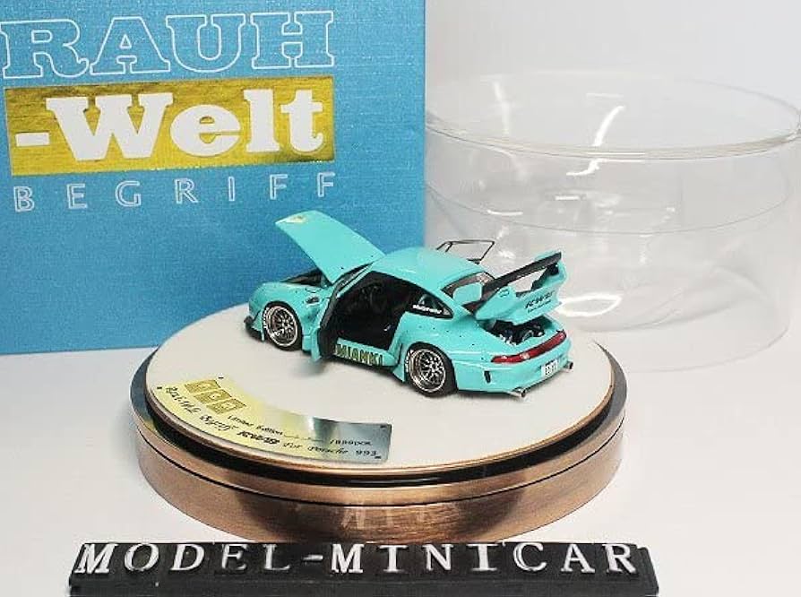 Amazon | △限定品！Light Blue！全開閉！PGM 1/64 ミニカー Porsche
