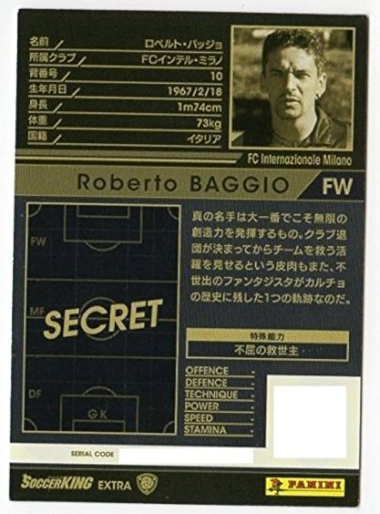 Amazon.co.jp: WCCF/15-16/付録/HOLE/ロベルト・バッジョ【インテル