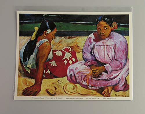 ポール・ゴーギャン、【水浴びする二人のタヒチの娘】、希少な画集画