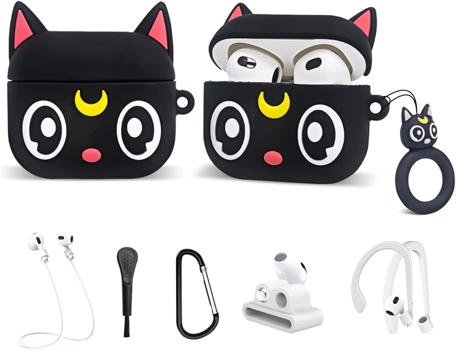 Amazon.com: Cute Black Sailor Moon Airpods 3rd generation(2021