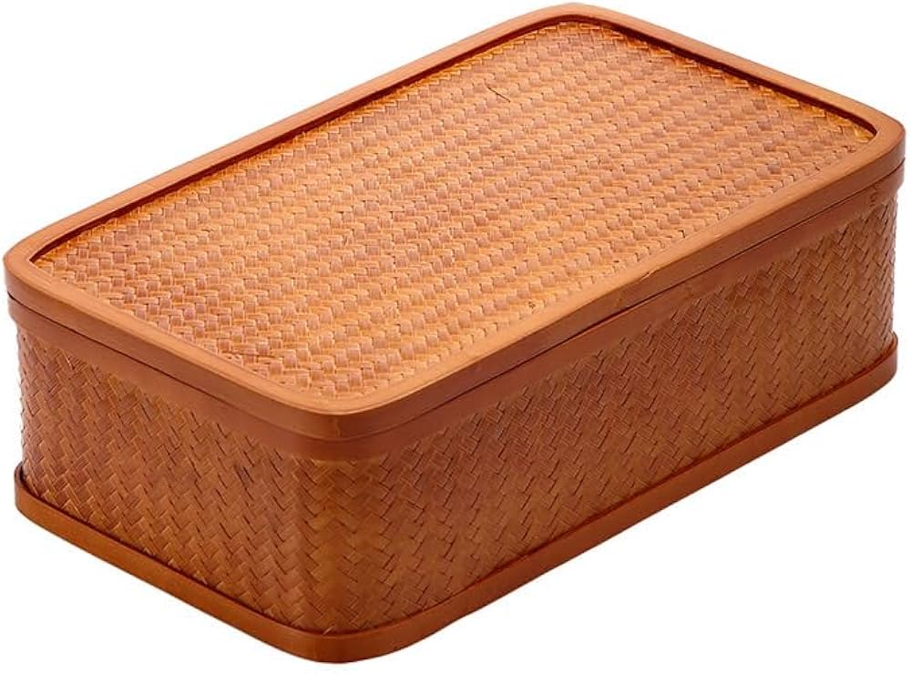Amazon｜竹編み茶道収納バスケット 竹籠 竹篭 茶道具収納箱 茶盆茶台