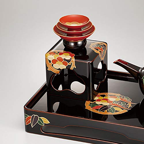 Amazon.co.jp: お屠蘇セット おしゃれ 日本製 国産 会津漆器 新松クリ