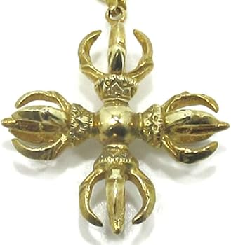 Amazon｜チベット密教 法具 カツマ 羯磨 金剛杵 十字 五鈷杵