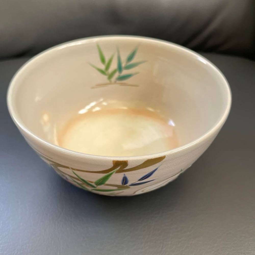 茶道具】色絵 平茶碗 撫子 三宅陽春