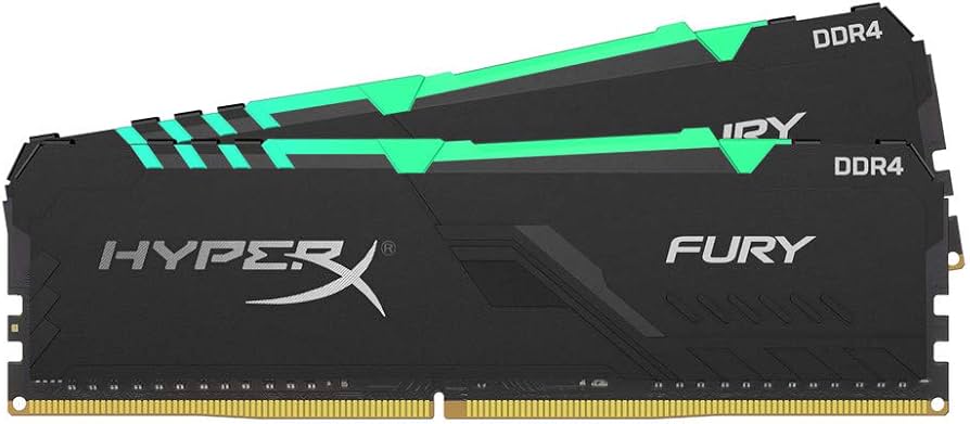 HyperX Fury 16GB 3200MHz DDR4 CL16 DIMM (Kit of 2) 1Rx8 RGB XMP