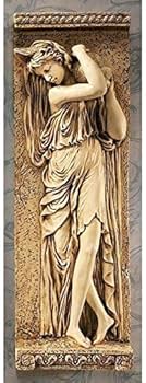 Amazon.co.jp: 西洋壁彫刻水の乙女壁彫刻レリーフ彫像アンティーク