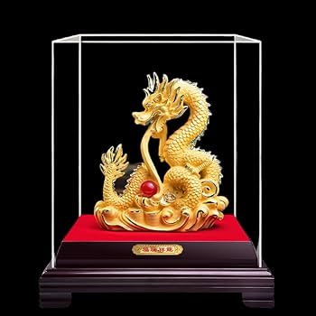 Amazon.co.jp: generic 辰年 吉祥開運 昇り龍 龍の置物 昇龍 竜 龍神