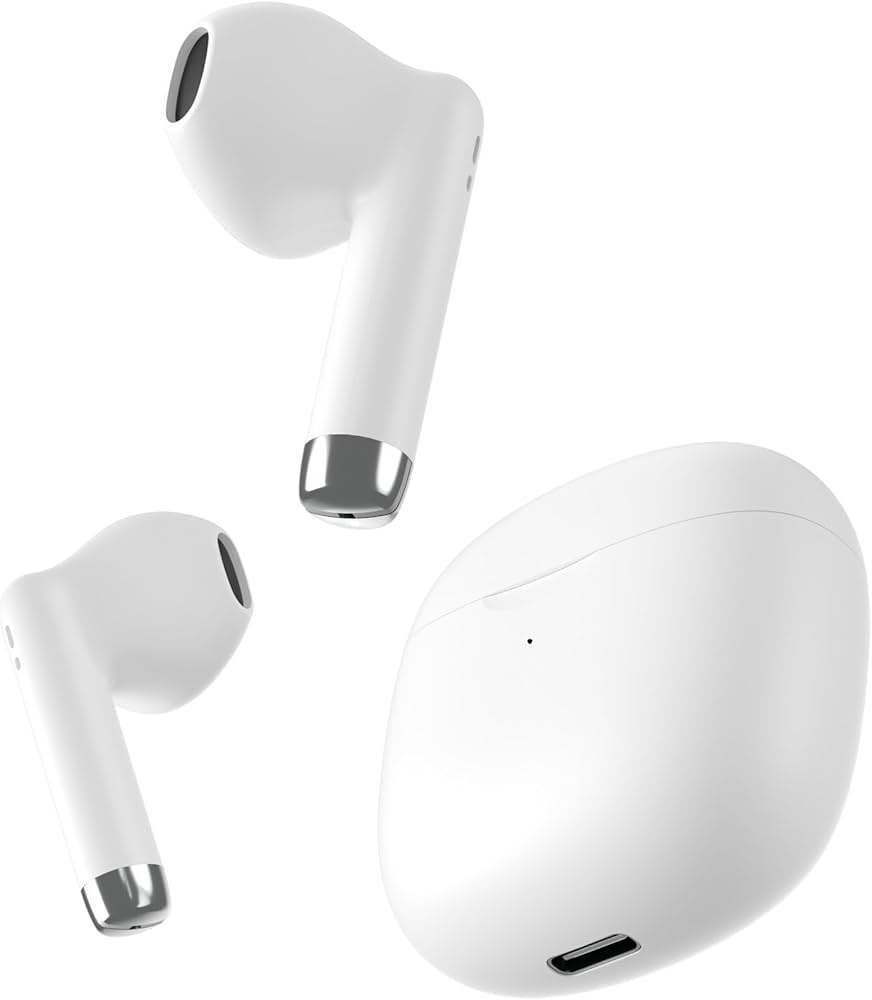 ホワイト ワイヤレスイヤホン インイヤー型 ワイヤレスイヤホン