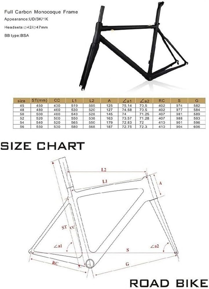 Amazon.co.jp: カーボンフレーム 700C ロードバイク フレームセット